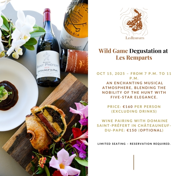 Wild Game Degustation at Les Remparts