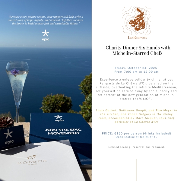 Charity Dinner Six Hands with Michelin-Starred Chefs 