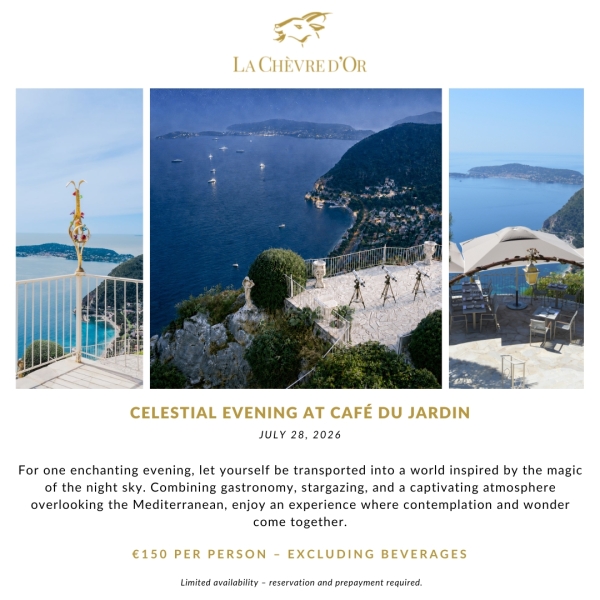 Celestial Evening at the Café du Jardin – A Starry Escape