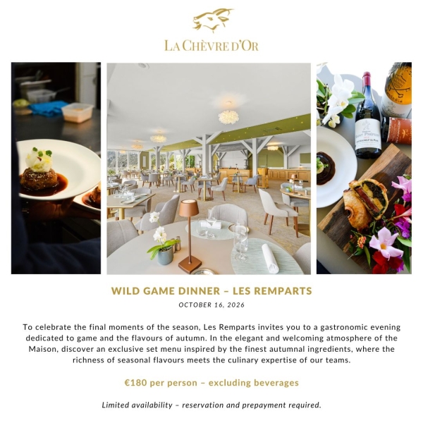 Wild Game Dinner – Les Remparts